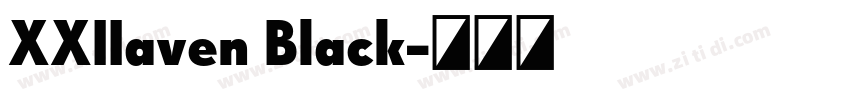 XXIIaven Black字体转换